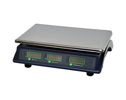 Весы торговые МЕХЭЛЕКТРОН-М ВР4900-15-2Д-АБ 10 (LCD, Темный)