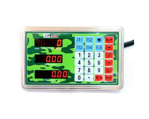 Весы напольные торговые МИДЛ МП 60 МЖА Ф-3 (10/20; 450х600; нерж.) "Красная армия" авто