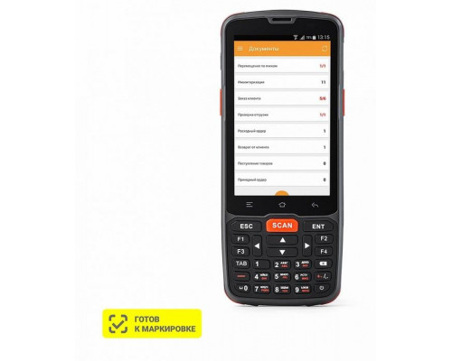Терминал сбора данных АТОЛ Smart.Slim Полный (2D, 2/16Gb, WiFi/BT/NFC/3G/GPS, Камера, БП, Andr.7)