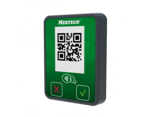 Терминал оплаты СБП Mertech Mini (с NFC, серый/зеленый)
